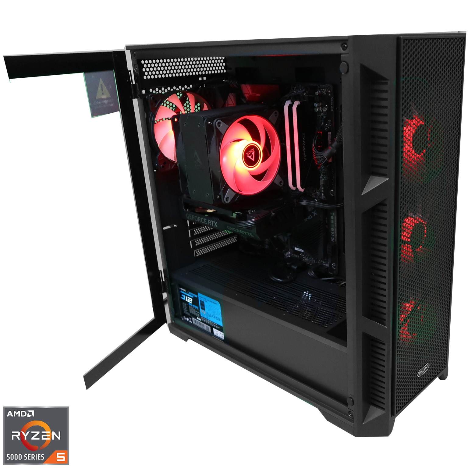 Sistem Desktop PC Gaming A+ cu procesor AMD Ryzen™ 5 5600X pana la