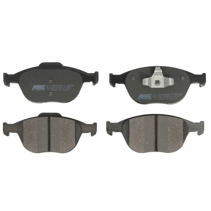 Első fékbetét készlet ABE, kompatibilis a következőkkel: Ford C-max II, Ecosport, Fiesta V, Focus I, Focus II, Focus III, Tourneo Connect, Transit Connect, 161281
