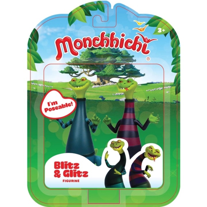 Комплект от 2 фигурки Blitz and Glitz, Monchhichi