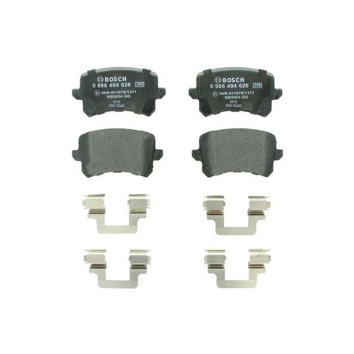 BOSCH hátsó fékbetét szett, kompatibilis a következőkkel: Vw Cc B7, Passat Alltrack B7, Passat B6, Passat B7, Passat B7/kombi, Sharan, Tiguan 160744