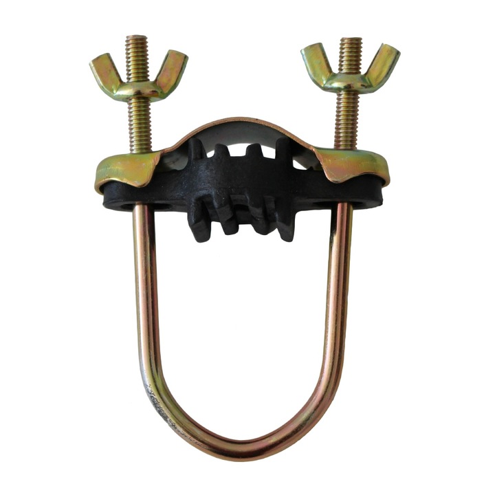 Скоба за монтиране на батут, Master, метал, два винта/пластмасова скоба/U-образна скоба