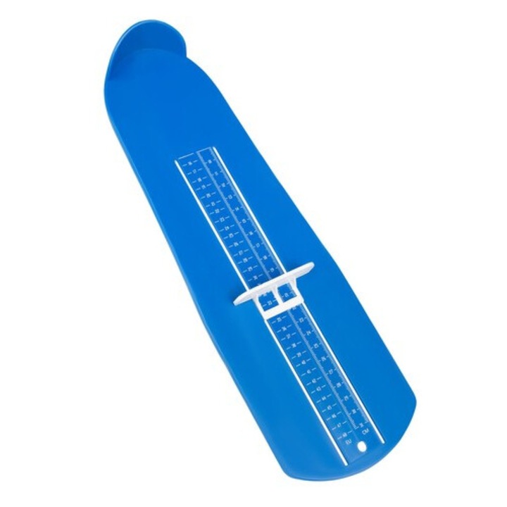 Ruleta pentru masurarea piciorului, Malatec, 9-31 cm, pentru adulti si copii, 34x4x11cm