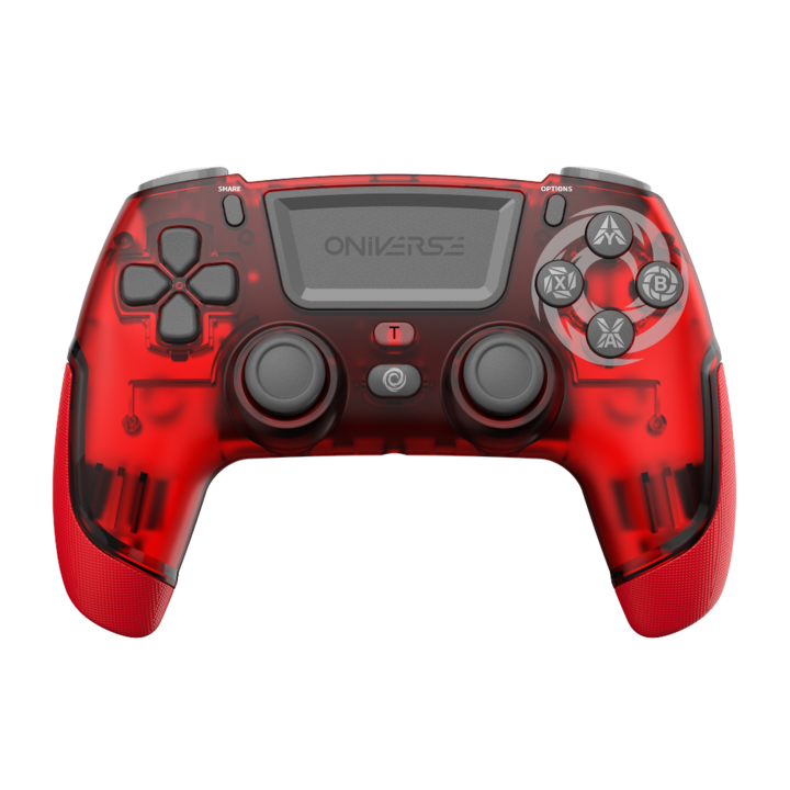 Controler Oniverse Revolt, design transparent, conectivitate Bluetooth, 600 mAh, 20 butoane, 1,5m cablu USB-C