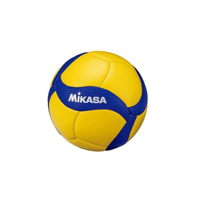 Minge volei, Mikasa V1.5W, piele sintetica, marimea 1, galben, albastru