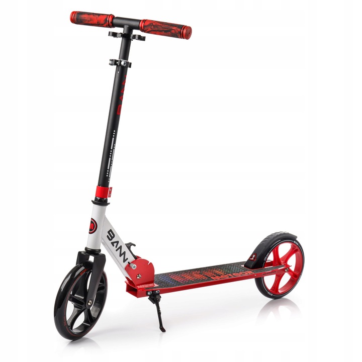 Meteor Urban Bann roller, piros, 200 mm, alumínium, összecsukható, gyerekeknek és felnőtteknek