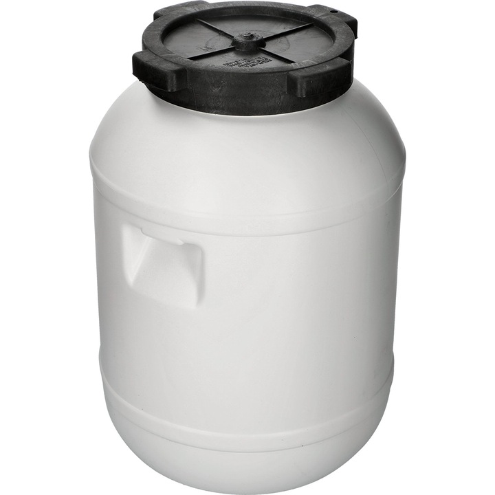 Butoi din plastic, 20L, Biowin, alb/negru, 41.4x29x29cm - eMAG.ro