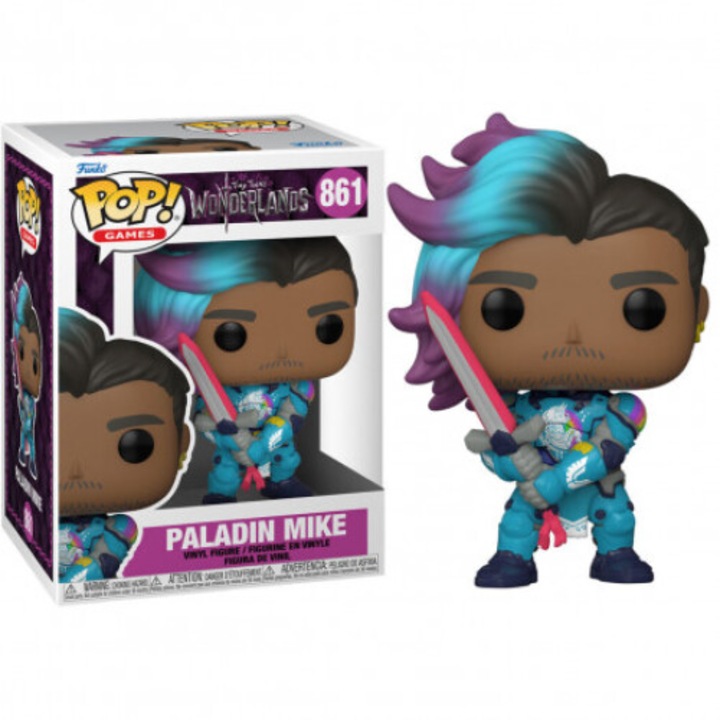 Funko POP! Paladin Mike 861, детайлен дизайн, син, 10 см
