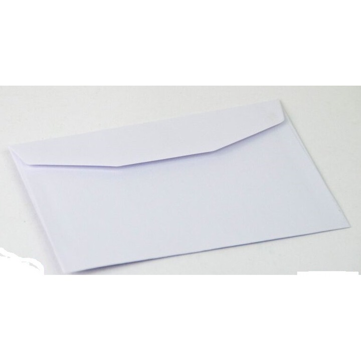 Plicuri metalizate perlate albe 165x115mm, set 50szt.