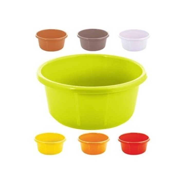Bol plastic rotund 7,5l, AAA, mix culori, 31,6x31,6x13,9cm