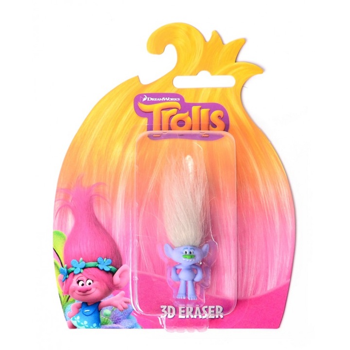 Figura Slammer Trolls Gwidon Diament, 3d, eraser, radír