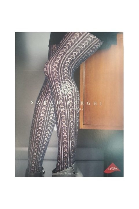 Dres gros perforat cu bumbac si fir stralucitor, Sarah Borghi Elena, Bej/Auriu