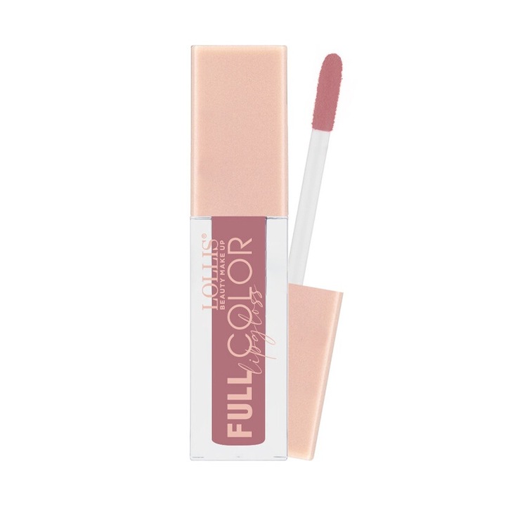 Luciu de buze LOLLIS BEAUTY MAKE UP, nuanta 008, formula hidratanta, aplicator moale, roz
