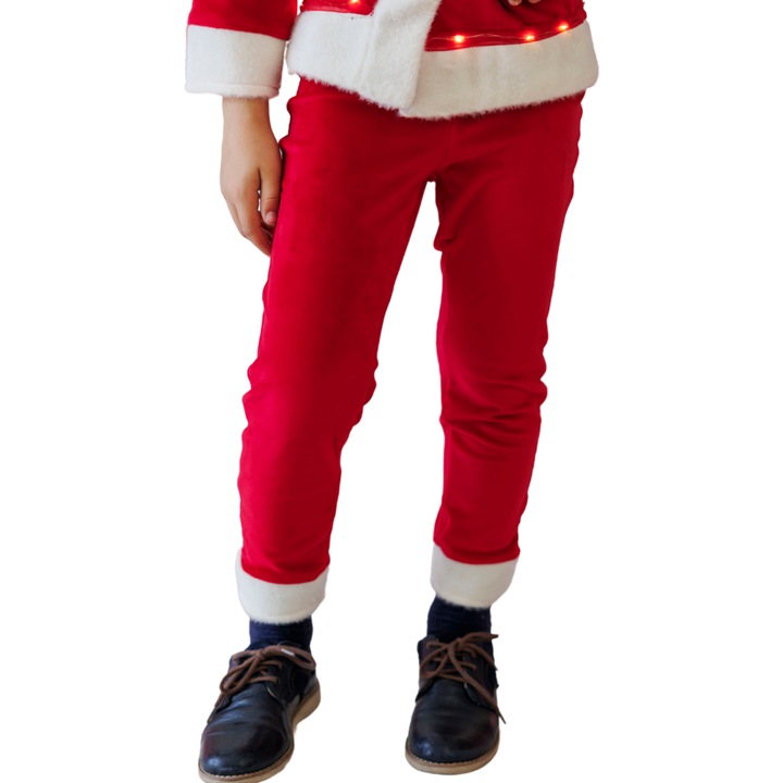 Mikulás nadrág, vörös bársony