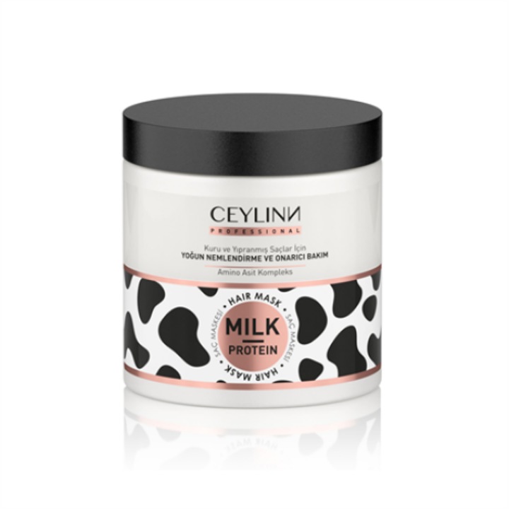 Masca de par, Ceylinn Professional, proteina din lapte, 500ml