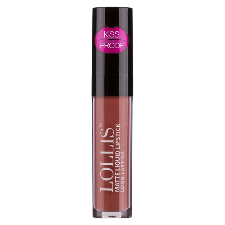 Ruj lichid mat LOLLIS BEAUTY MAKE UP, nuanta 18, rezistent, hidratant