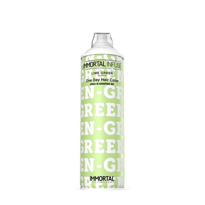 Spray pentru colorarea parului, IMMORTAL INFUSE NYC, Verde, 200 ml