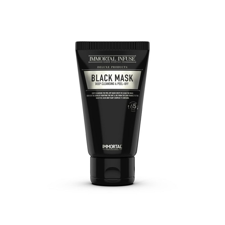 Masca Peel-Off pentru fata IMMORTAL INFUSE, 150ml, curatare profunda, neagra