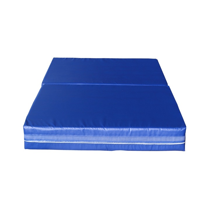 Saltea antrenament Master, PVC, pliabila, albastru inchis, 200x120x20cm