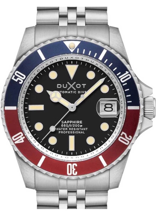 Ceasuri barbatesti Duxot Atlantica Diver, 42mm, 20 ATM, mprasele metalic