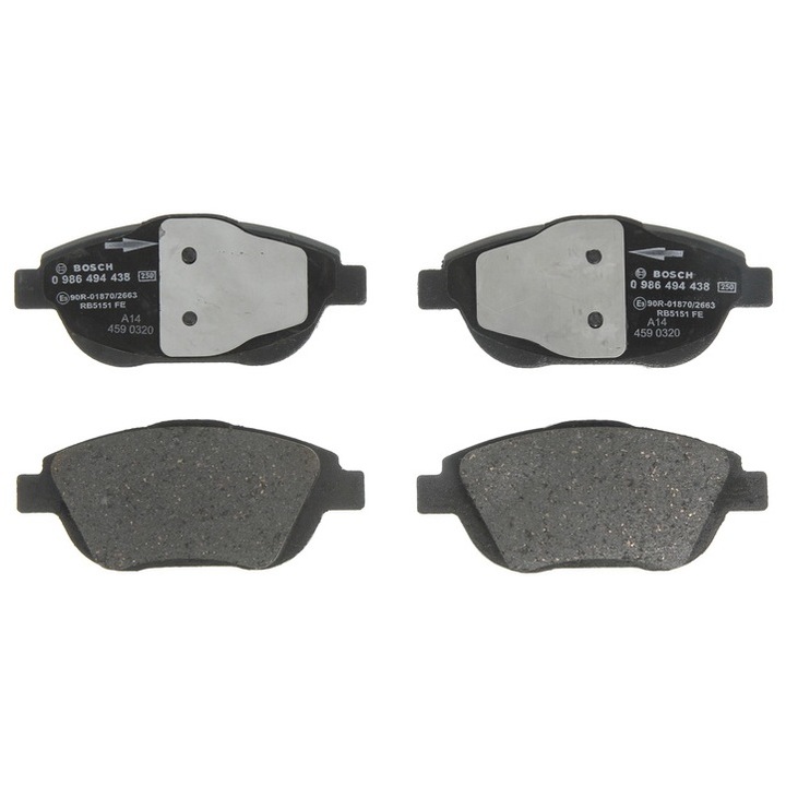 Комплект предни спирачни накладки BOSCH съвместими с Citroen C3 / C3 Origin III, C3 Aircross II, C3 II, C3 III, C3 Picasso, C4 Cactus, C4 III, C4 X, Ds3