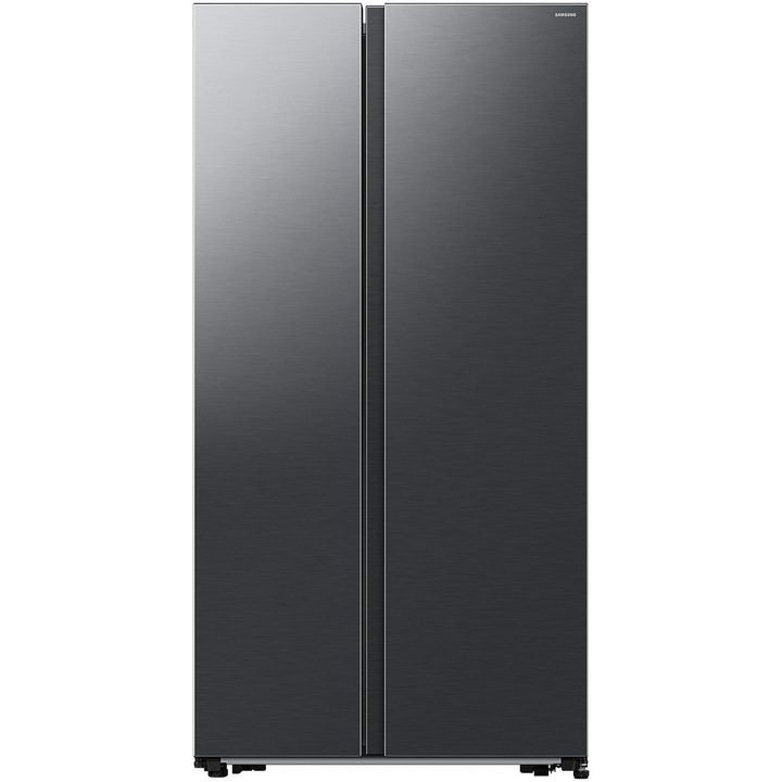 Samsung RS57DG400EB4EO Side by side hűtőszekrény, 583 l, E energiaosztály, Full No Frost, körkörös hűtés, kompresszoros digitális inverter, Smart Things WiFi, AI Energy, M 178 cm, Ezüst