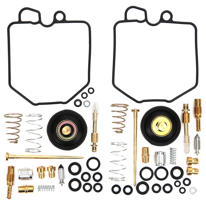 Set reparatie carburator moto Bizaical pentru Honda CX500C Custom/CX500D Deluxe, 50 piese, material metal + cauciuc