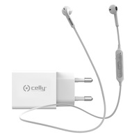 Kit Incarcator retea Celly USB-C PowerDelivery 18W + Casti InEar Bluetooth