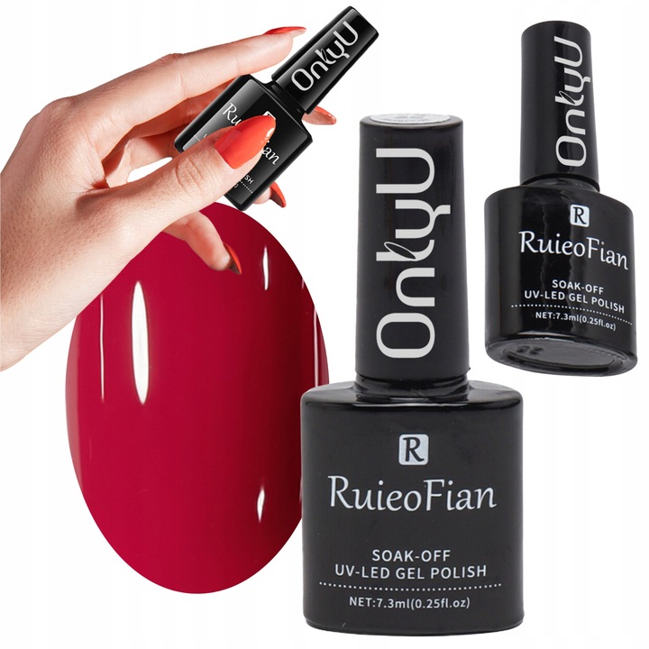 OnlyU hibrid körömlakk, Blue Red, 7,3ml, kötési idő 30-60 másodperc
