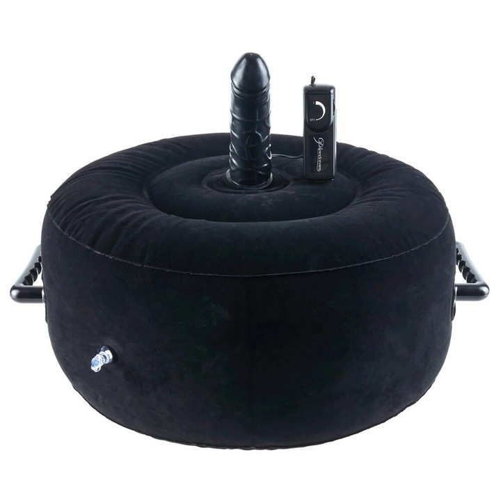 Perna gonflabila cu vibrator, FETISH FANTASY SERIES, 16cm, neagra
