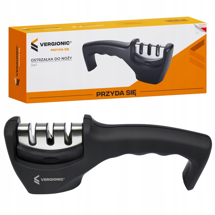 Vergionic kerámia késélező 3 az 1-ben, 3 fokozatú, 4,5x7x20cm