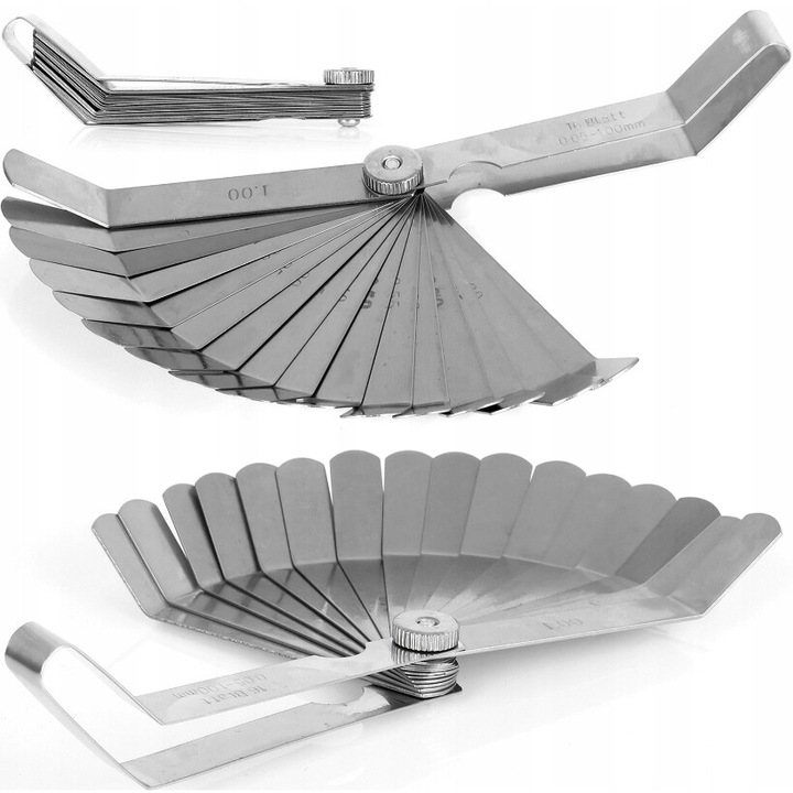 Metrikus menetmérő, Falon-Tech, 16 lap, 0,05-1 mm, 10 cm