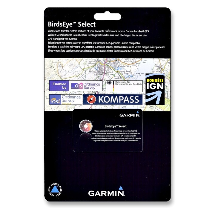 Térképkártya, Garmin BirdsEye, fekete
