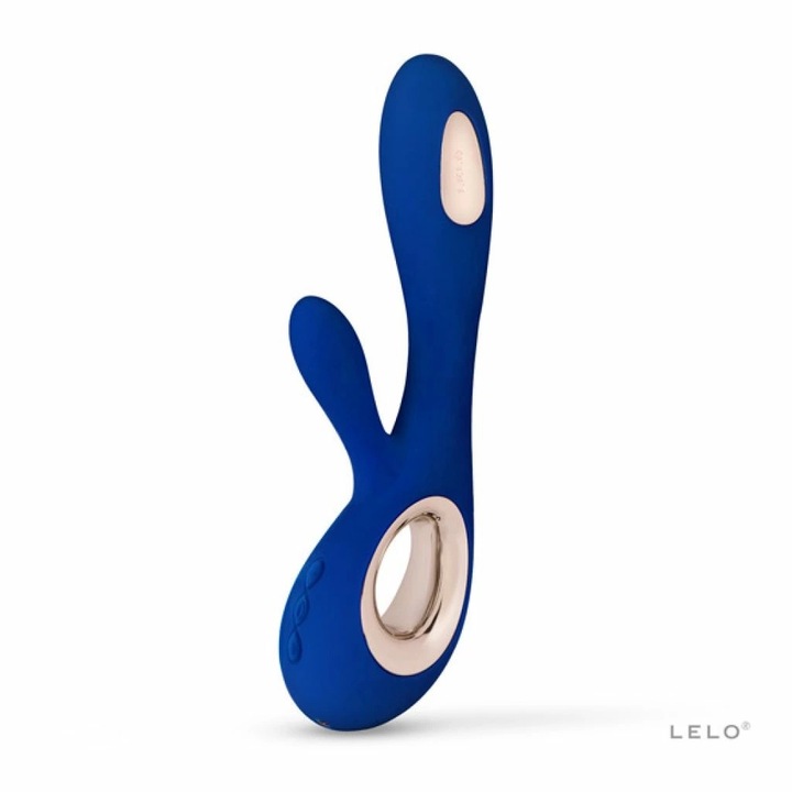 Вибратор Lelo Soraya Wave, 8 режима, 100% водоустойчив, 21.8x7.2x4.6cm, Тъмно син