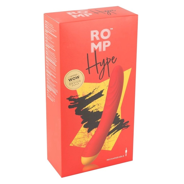 Вибратор Romp Hype, 10 режима на вибрация, Водоустойчив, 21x3.6x5.5 см