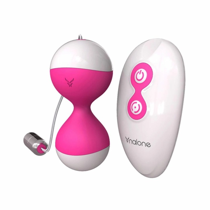 Bile vaginale cu vibratii, Nalone Miu Miu, 7 programe, control de la distanta, 15.2cm, waterproof