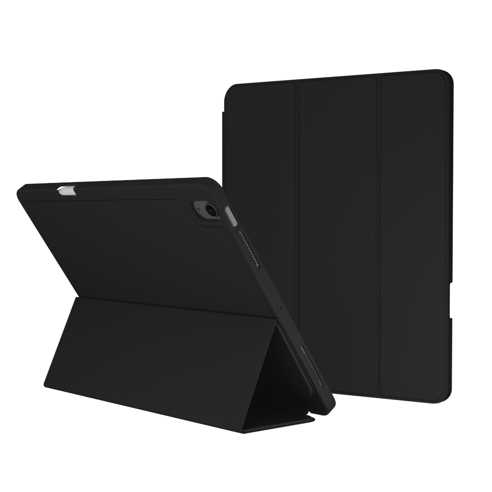 Husa tableta Next One Rollcase pentru iPad Air M2 13", negru, cu suport pentru Apple Pencil, functie de suport