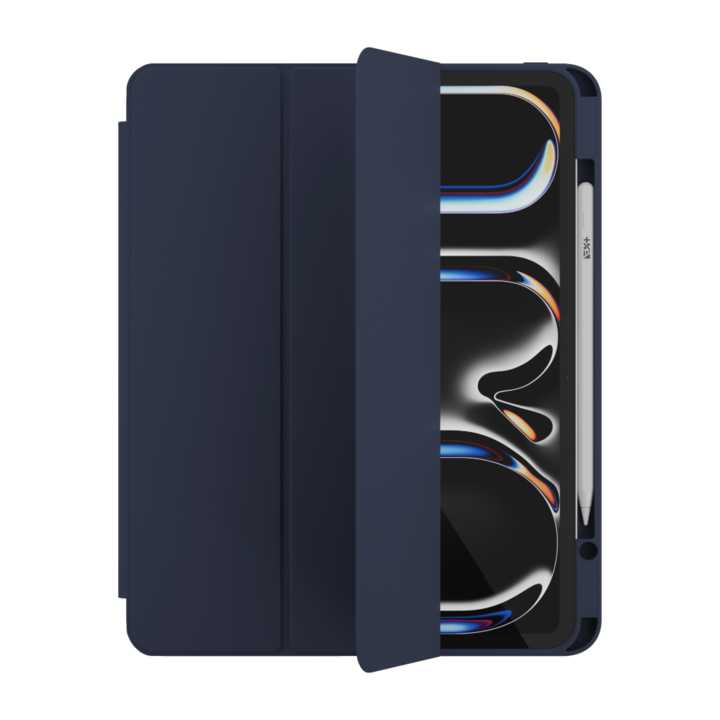 Калъф за таблет Next One Rollcase за iPad Pro M4 13", син, с държач за Apple Pencil, функция стойка