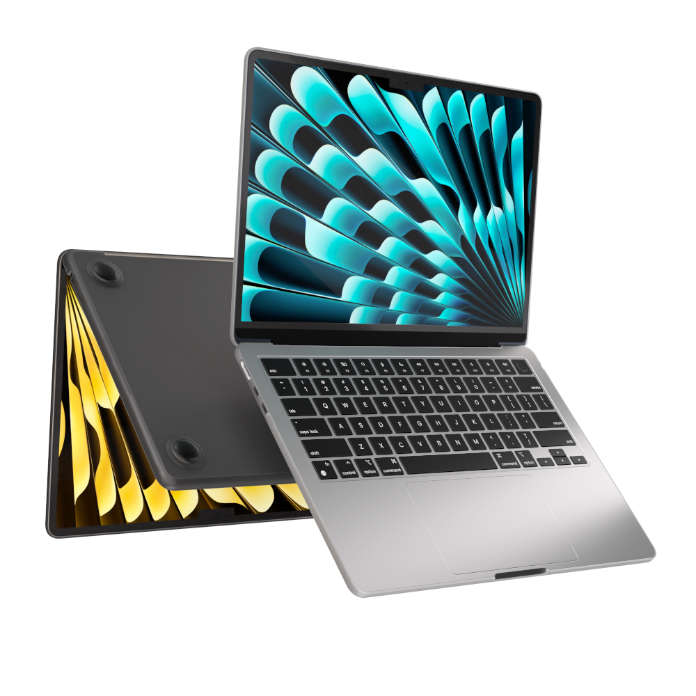 Etui Next One Safeguard pentru MacBook Air 15" M2/M3, policarbonat, transparent, 1,1mm