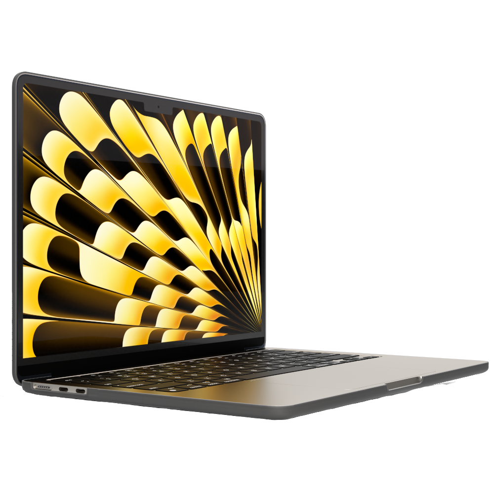 Etui Next One Safeguard pentru MacBook Air 15" M2/M3, policarbonat, transparent, 1,1mm