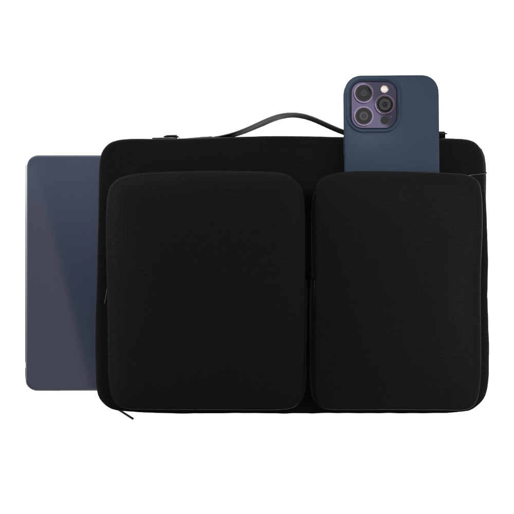 Geanta laptop Next One Slim Shoulder Bag, protectie socuri, impermeabila, 16"x15"