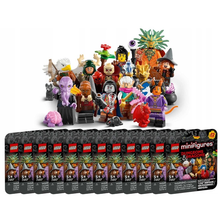 LEGO Dungeons & Dragons Minifigura készlet, 12 figura, sokszínű