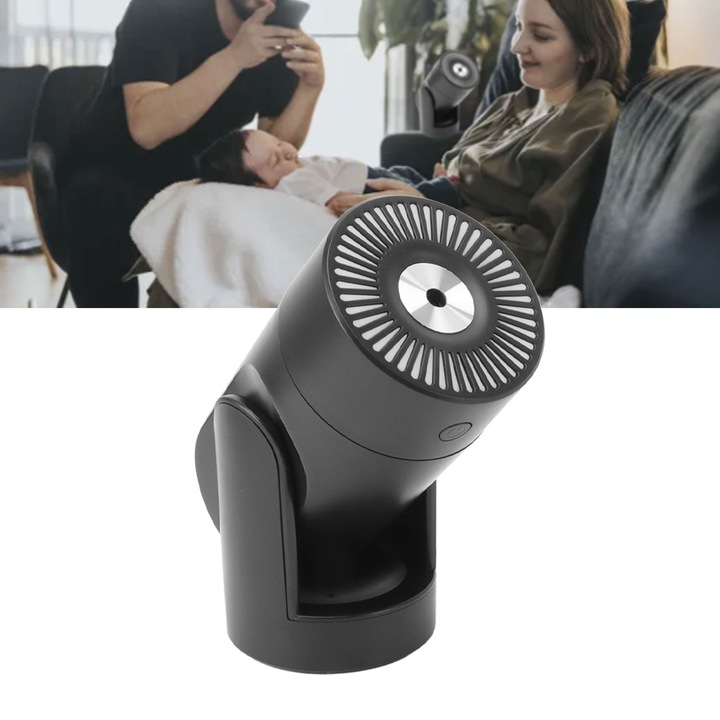 Kis hordozható párásító, longziming, párologtató párásítás, tartálykapacitás 220ml, 74x155mm, fekete