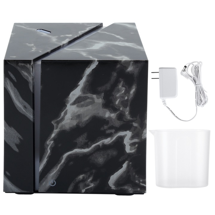 Umidificator portabil Jormftte 100mL cu lumini cu sapte culori, mod de pulverizare continuu si intermitent, 13x16.5cm