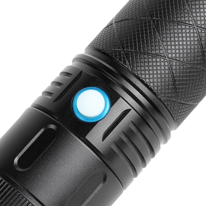 Фенер Jormftte, 4622LM, 5 режима, алуминий, 16x5x5см, 8600mAh