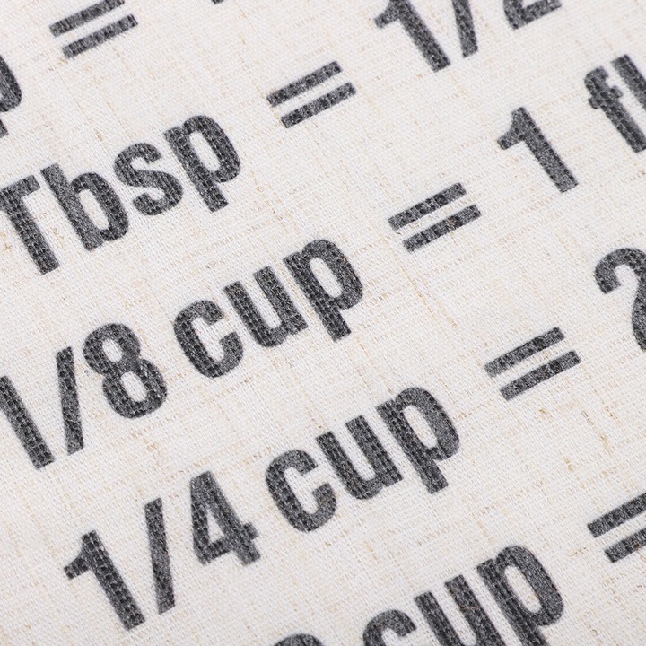 Jormftte asztalterítő, pamut és vászon, 61.2x42.7cm, angol betűs design