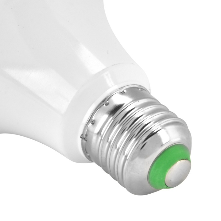 Bec LED RGBW 10W Jormftte, távirányítóval, 16 szín, szabályozható, 12x8cm