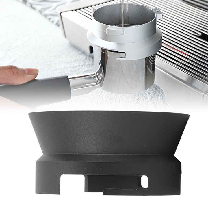 Kávé adagoló tölcsér, Jormftte, 54mm, alumínium, rögzítő kialakítás, súly 67g