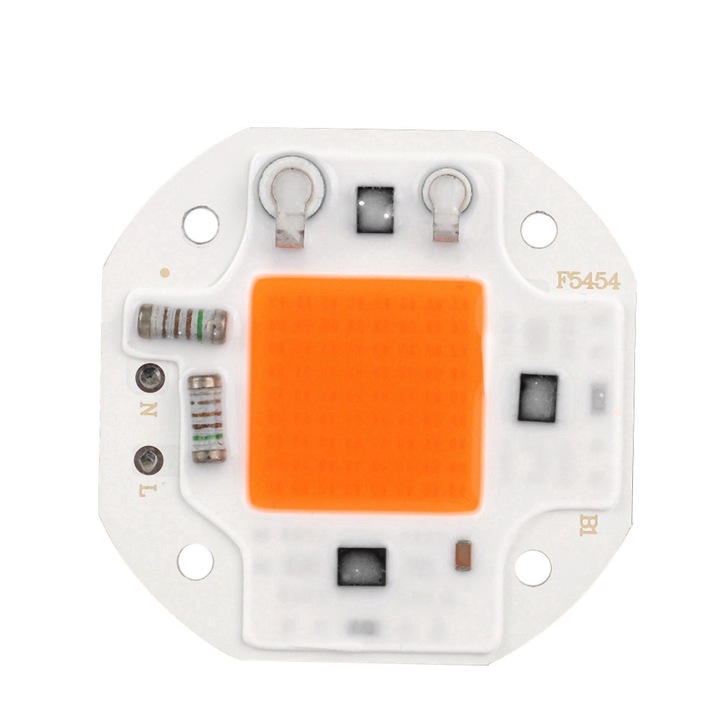 Lampa COB 20W Jormftte, spectru complet, 54x54mm, pentru cresterea plantelor