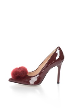 Versace 19.69 Abbigliamento Sportivo, Pantofi rosu Bordeaux lacuiti cu varf ascutit Maeva Versace 19.69 Abbigliamento Sportivo, Pantofi rosu Bordeaux lacuiti cu varf ascutit Maeva