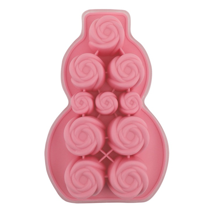 Jégkocka forma, Jormftte, szilikon, többszínű, 15x8x2.5cm